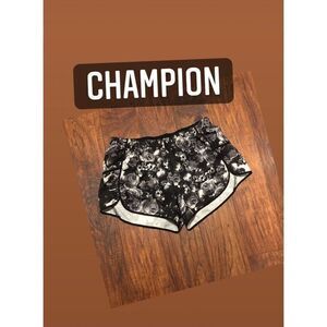 CHAMPION flowers floral print athletic running workout women M shorts